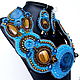 Order Choker collar 'Aired' blue. Beaded jewelry by Mariya Klishina. Livemaster. . Necklace Фото №3