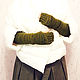Mitts are stylish and warm)))) Khaki. Mitts. Natalie Wool -Art. Online shopping on My Livemaster.  Фото №2