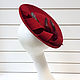 Order Evening Catherine bonnet with spiral. Color dark red/bordeaux. Exclusive HATS. LANA ANISIMOVA.. Livemaster. . Hats1 Фото №3
