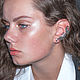 Кафф из серебра Лиана-2 на левое ухо, Каффы, Санкт-Петербург,  Фото №1