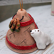 Сувениры и подарки handmade. Livemaster - original item Chum, ceramic bell.. Handmade.
