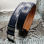 Аксессуары handmade. Livemaster - original item Men`s belt made of genuine crocodile leather, handmade!. Handmade.