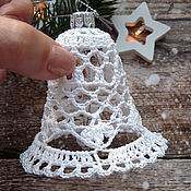 Сувениры и подарки handmade. Livemaster - original item Christmas bell crocheted. Handmade.