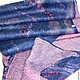 шарф валяный розово-синий. Шарфы. AllenClave(Алена) авторские шарфы. Ярмарка Мастеров.  Фото №4