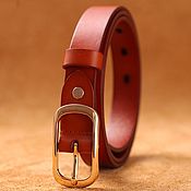 Аксессуары handmade. Livemaster - original item Genuine leather belt 