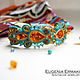Сутажный браслет с кристаллами Swarovski "Indian summer", Браслет из бусин, Сходня,  Фото №1