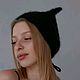 Коточепчик шапка из пуха норки. Шапки. Топ-топ, мастер Марина. Ярмарка Мастеров.  Фото №4