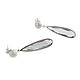 Gray earrings with pendants,long silver earrings 'Radiance'. Earrings. Irina Moro. Online shopping on My Livemaster.  Фото №2