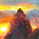  ' Sunset on the sea' miniature in oil. Pictures. flamemilady. My Livemaster. Фото №4