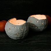 Для дома и интерьера handmade. Livemaster - original item Set of candlesticks (2 pcs) River Stone. Handmade.