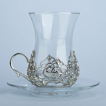 Посуда ручной работы. Ярмарка Мастеров - ручная работа НИКЕЛЬ: чайный стаканчик "Восточный". Handmade.