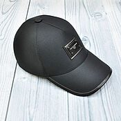 Аксессуары handmade. Livemaster - original item Baseball cap, made of dense water-repellent material, black color.. Handmade.