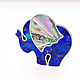 Brooch elephant. Lapis lazuli, mother of pearl. Exclusive brooch. Brooches. ARIEL - MOSAIC. My Livemaster. Фото №4