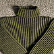 Order Knitted sweater khaki acrylic (No. №359). Rogopuh. Livemaster. . Mens sweaters Фото №3