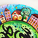 Decorative plate on the wall 'My favorite Home'-My Love Home. Decorative plates. Art by Tanya Shest. My Livemaster. Фото №4