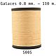 Нить для кожи плоская вощеная, полистер Galaces 005 толщина 0.8 mm, Нитки, Белгород,  Фото №1