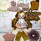 Frida doll, frida kahlo, frida doll, brooch doll, fabric frida. Dolls. RasDoll ' Творить, как дышать'. Online shopping on My Livemaster.  Фото №2