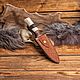 Нож "Sturm" с рукоятью из рога. Ножи. Haberdasher. Ярмарка Мастеров.  Фото №4
