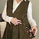 Сарафан на заказ из вельвета с карманами. Сарафаны. SVЭRO dress. Ярмарка Мастеров.  Фото №9