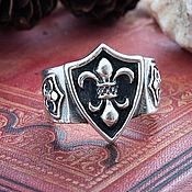 Украшения handmade. Livemaster - original item Ring The Royal Lily. Ring Fleur de Lis bronze silver. Handmade.