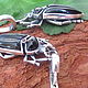 Серьги "Жук Лесной", черный агат, forest beetle. Серьги классические. Сергей (Жук). Ярмарка Мастеров.  Фото №5