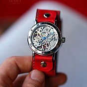 Украшения handmade. Livemaster - original item watches: Red Mini. Handmade.