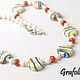 Order Beads Multicolored stripes. Grafoli jewellery. Livemaster. . Necklace Фото №3