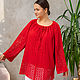 Copy of Copy of Summer blouse Mustard colour. Blouses. NATALINI. My Livemaster. Фото №9