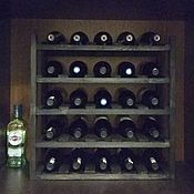 Для дома и интерьера handmade. Livemaster - original item Wine rack for 25 bottles in wenge color. Handmade.