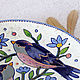 Decorative plate ' Birds and flowers'. Plates. Ceramics by Valentina Shtanko. Интернет-магазин Ярмарка Мастеров.  Фото №2