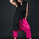 Women's set, harem trousers with black T-shirt - SE0591LE. Suits. EUG fashion. Online shopping on My Livemaster.  Фото №2