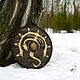 Щит Викинга (средний) 60 см. Парящий Дракон. Щит. Мастерская Nordemar. Интернет-магазин Ярмарка Мастеров.  Фото №2