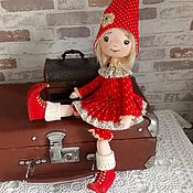 Куклы и игрушки handmade. Livemaster - original item interior doll: Doll Gnome Girl. Handmade.