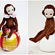 Sewing kit Teddy monkey + monkey pattern. Materials for dolls and toys. Lena Novikova. Online shopping on My Livemaster.  Фото №2