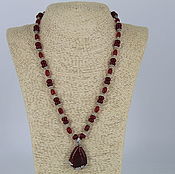 Украшения handmade. Livemaster - original item Necklace with pendant of carnelian 