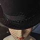 Felt top hat with a veil. Cylinder. Felt Hats Shop. Online shopping on My Livemaster.  Фото №2