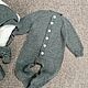 Вязаный костюм для новорождённого. Комплект одежды для выписки. Магия вязания. Vladilena.. Ярмарка Мастеров.  Фото №5