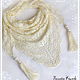 Bacchus knit a mini-shawl scarf-scarf Favorite, Shawls, Novosibirsk,  Фото №1
