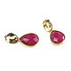 Order Maroon earrings, gold maroon earrings ' Berry'. Irina Moro. Livemaster. . Earrings Фото №3