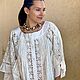 Summer flying tunic made of sewing and lace in the style of boho Adele milk. Tunics. PolMary. My Livemaster. Фото №6