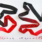 Одежда handmade. Livemaster - original item Drawing on a ribbon for rhythmic gymnastics. Handmade.