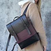 Сумки и аксессуары handmade. Livemaster - original item Backpack leather women`s 
