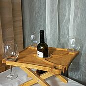 Винный столик, винница для бокалов на 6 персон дер.ясень