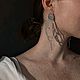 Серьги из стеклянной крошки и перламутра. Серьги классические. Екатерина Штуккерт | SHTUKKERT. Интернет-магазин Ярмарка Мастеров.  Фото №2