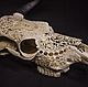 'Caligo' skull of a bull with openwork carving, butterfly, owl butterfly. Interior masks. I.K.. My Livemaster. Фото №4