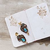 Pousset earrings: soutache earrings from the Seven collection: Friday