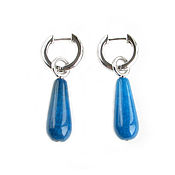 Украшения handmade. Livemaster - original item Drop earrings with agate 