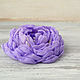 Barrette made of fabric Lilac adventure, Hairpins, Riga,  Фото №1