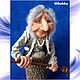 Кукла копилка Баба Яга с метлой. Интерьерная кукла. Лилия (lilihobby). Интернет-магазин Ярмарка Мастеров.  Фото №2