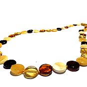Украшения handmade. Livemaster - original item Beads from natural amber 
